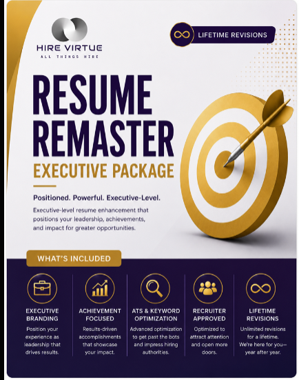 Resume Remaster™ - Executive Package (Lifetime Revisions)